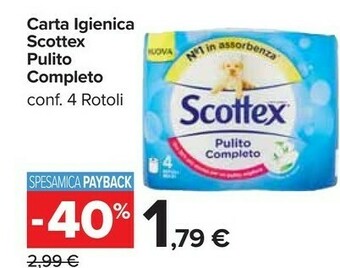 Carrefour Market Scottex Carta igienica offerta