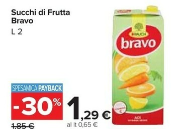 Carrefour Market Bravo Succhi di frutta offerta