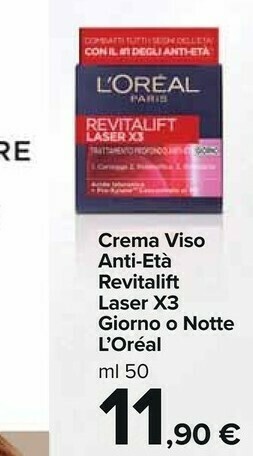 Carrefour Market L'Oreal Crema viso offerta