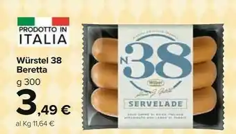 Carrefour Market Beretta Wurstel offerta