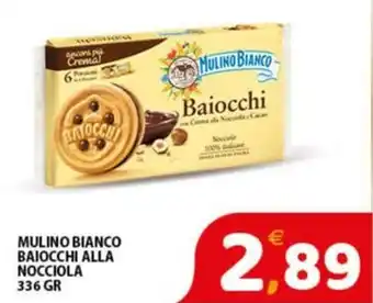 Premium Supermercati MULINO BIANCO BAIOCCHI ALLA NOCCIOLA 336 gr offerta