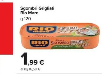 Carrefour Market Rio Mare Filetti di sgombro offerta