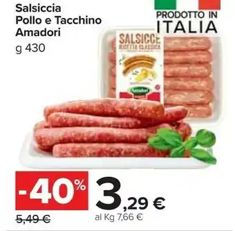 Carrefour Market Amadori Salsicce offerta