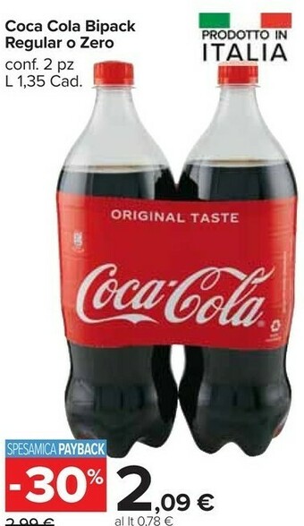 Carrefour Market Coca Cola Coca cola zero offerta
