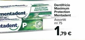 Carrefour Mentadent Dentifricio offerta