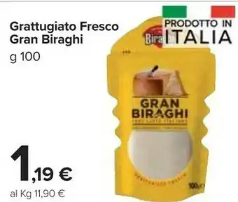 Carrefour Biraghi Formaggio Grattugiato offerta