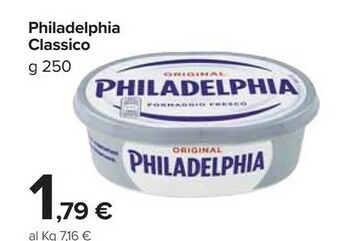 Carrefour Philadelphia Formaggio spalmabile offerta