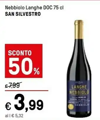 Iper La Grande San Silvestro Nebbiolo Langhe Doc offerta