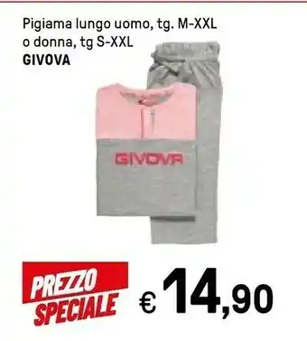 Iper La Grande Givova Pigiama Lungo Uomo offerta