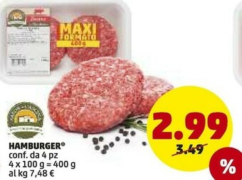 PENNY Hamburger offerta