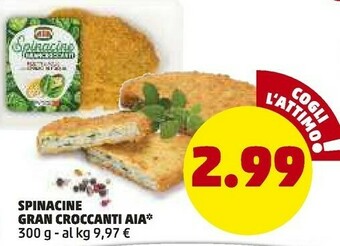 PENNY Aia Spinacine Gran Croccanti offerta
