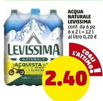 PENNY Levissima Acqua Minerale Naturale offerta