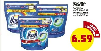 PENNY Dash Pods Classico 40 Pezzi offerta