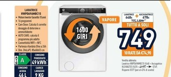 Unieuro Hoover HWPD69AMBC1S offerta