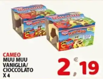 Premium Supermercati CAMEO MUU MUU VANIGLIA/ CIOCCOLATO X4 offerta