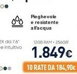 Unieuro Samsung Galaxy Z Fold3 5G 256GB Phantom Green RAM 12GB Display 6,2"/7,6" Dynamic AMOLED 2X offerta