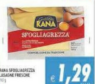 Supermercati Agorà Rana Lasagne offerta