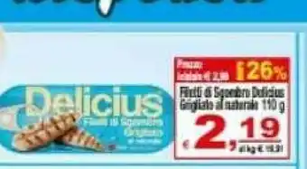 CTS Supermercati Delicius Filetti Di Sgombro offerta