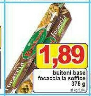 Gros Buitoni Focaccia La Soffice 375 G(ml) offerta