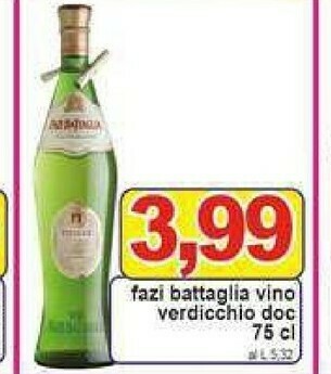 Gros Fazi Battaglia Vino Verdicchio Doc offerta
