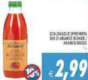 Gros Scaldasole Spremuta Bio Di Arance Bionde offerta