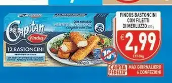 Iperfamily Findus Bastoncini Con Filetti Di Merluzzo offerta