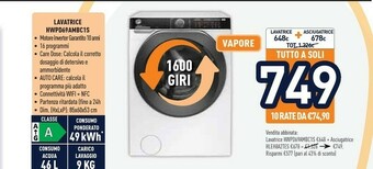 Unieuro Hoover HWPD69AMBC1S offerta