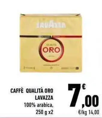 Conad City CAFFÈ QUALITÀ ORO LAVAZZA 100% arabica, 250 g x2 offerta