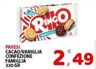 Premium Supermercati PAVESI CACAO/VANIGLIA CONFEZIONE FAMIGLIA 330 GR offerta