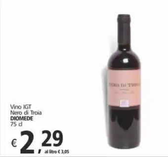 Alter Discount Vino IGT Nero di Troia DIOMEDE 75 cl offerta