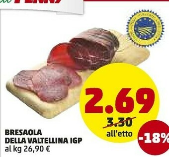 PENNY Bresaola Della Valtellina Igp offerta