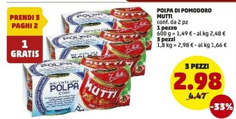 PENNY Mutti Polpa Di Pomodoro offerta