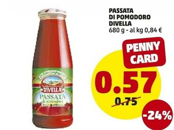 PENNY Divella Passata Di Pomodoro 680 G(ml) offerta
