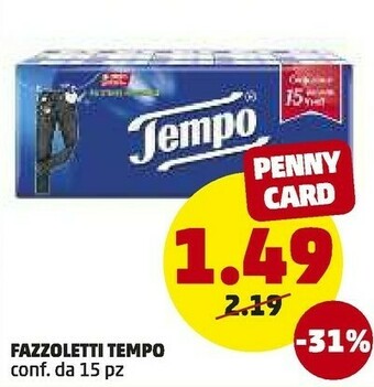 PENNY Tempo Fazzoletti offerta