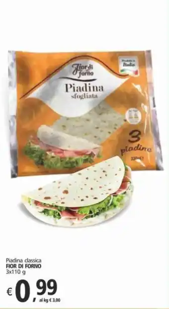 Alter Discount Piadina classica FIOR DI FORNO 3x110 g offerta