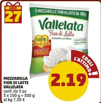 PENNY Vallelata Mozzarella Fior Dil Latte offerta