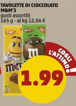 PENNY M&M's Tavolette Di Cioccolato offerta