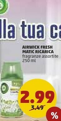 Air Wick Fresh Matic Ricarica 250 Ml