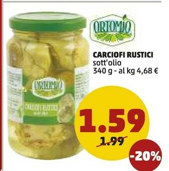 PENNY Ortomio - Carciofi Rustici Sott'Olio offerta