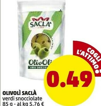 PENNY Saclà Salca Olivoli Verdi Snocciolate offerta