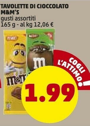 PENNY M&M's Tavolette Di Cioccolato offerta