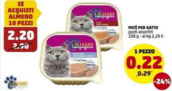 PENNY L'allegra Pate Per Cane 100 G offerta