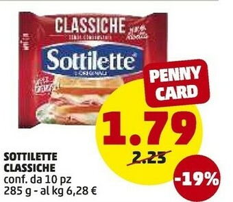 PENNY Sottilette Classiche offerta