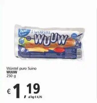 Würstel puro Suino WUUW 250 g
