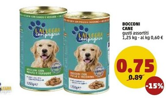 PENNY L'allegra Bocconi Cane 1250 G offerta