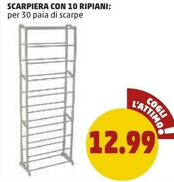 Scarpiera Con 10 Ripiani