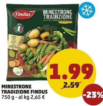 PENNY Findus Minestrone Tradizione 750 G(ml) offerta