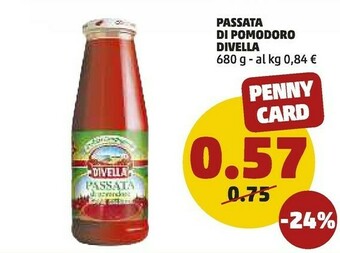 PENNY Divella Passata Di Pomodoro 680 G(ml) offerta