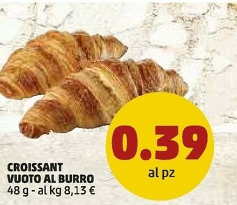 PENNY Croissant Vuoto Al Burro offerta