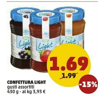 PENNY Confettura Light 430 G offerta